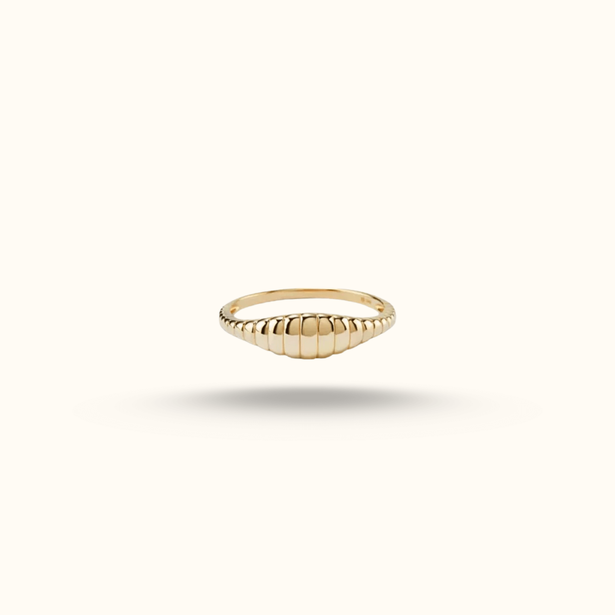 MINI CROISSANT DOME RING - AV JEWELS