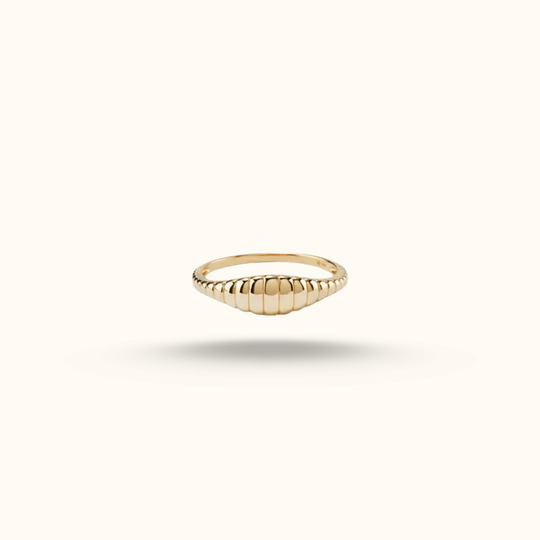 MINI CROISSANT DOME RING - AV JEWELS