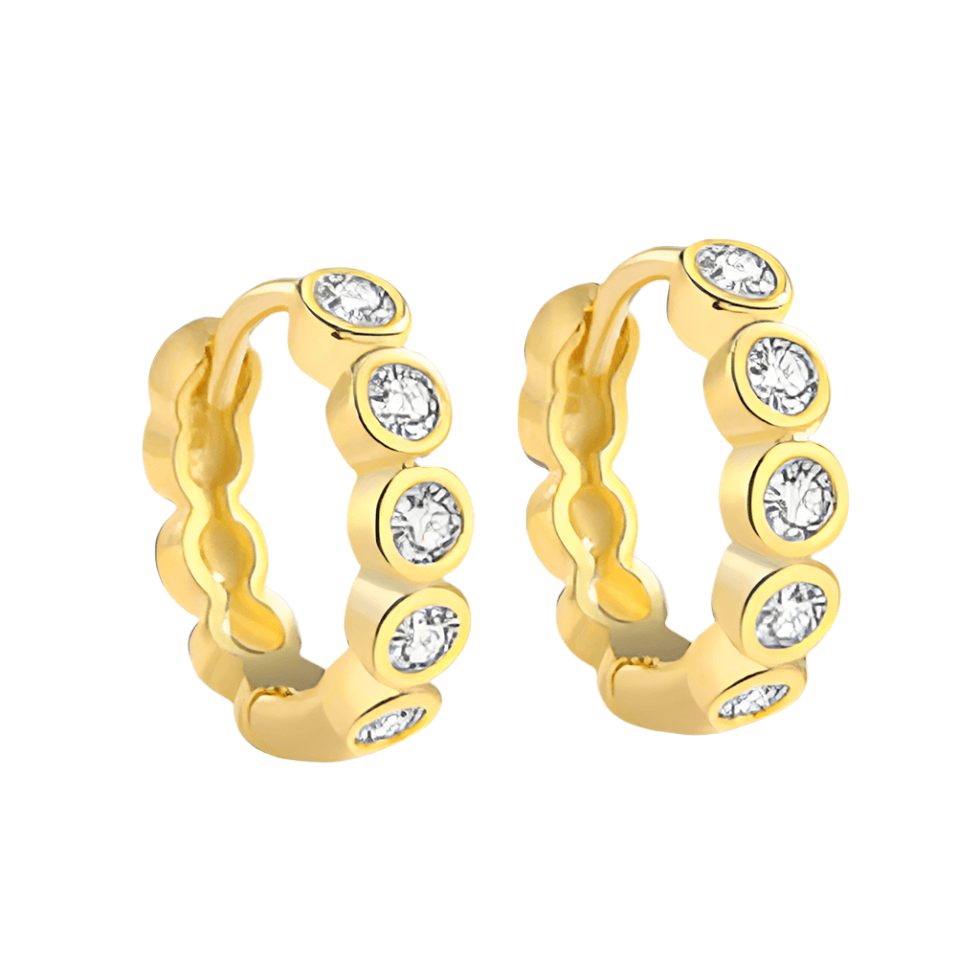 MINI BUBBLE BAR HOOPS - AV JEWELS