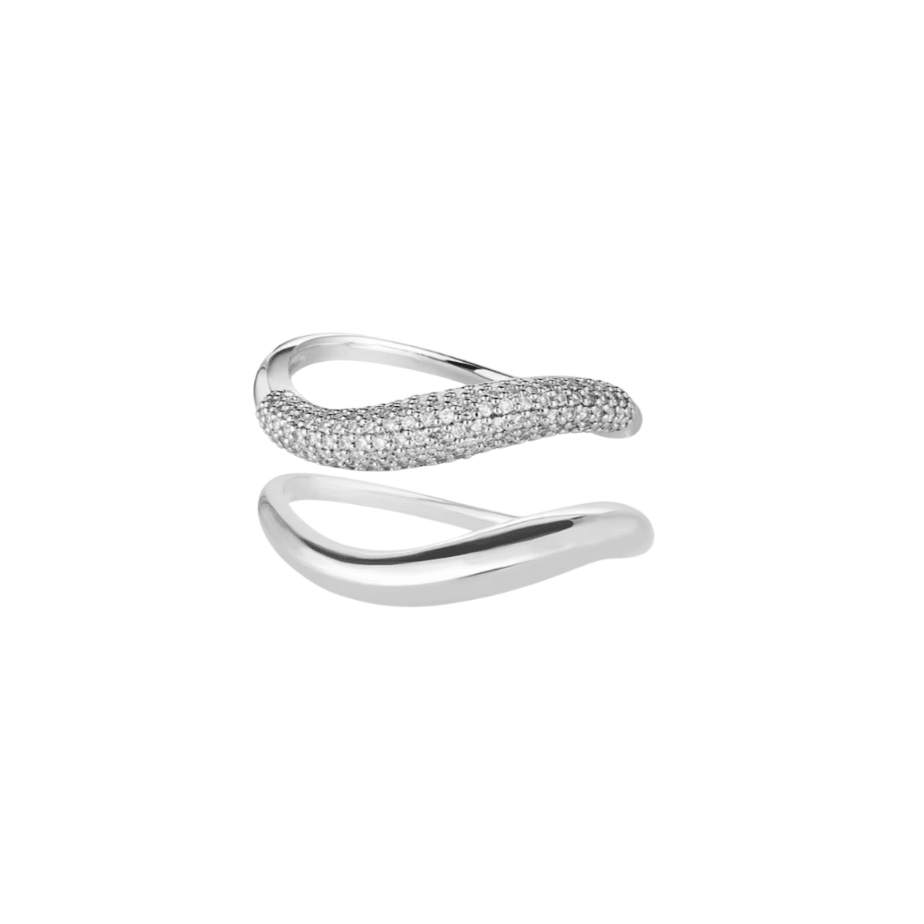 THE GLOW CURVE RING SET - AV JEWELS