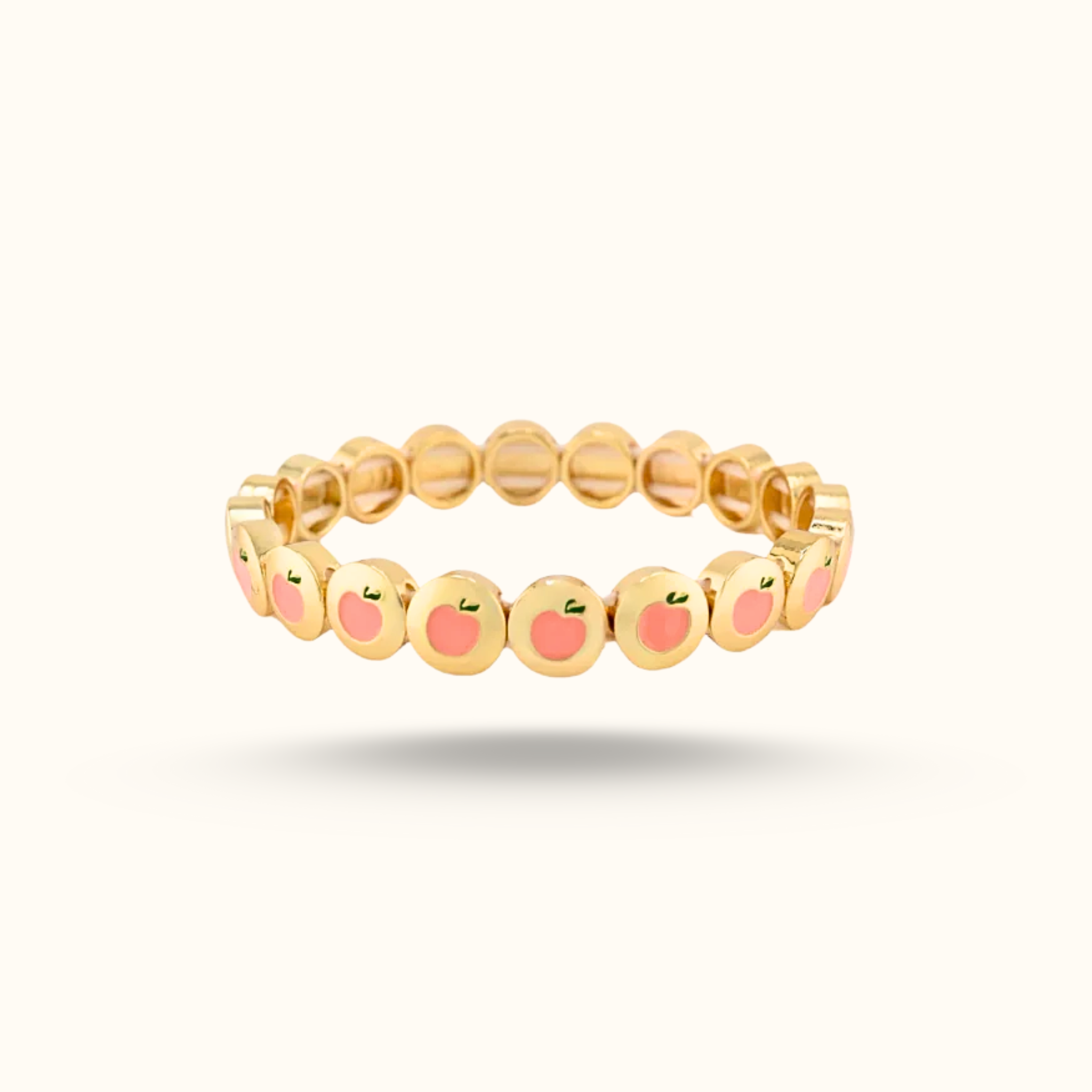 Gold Charm Bracelets vs Peach Bellini Bracelet