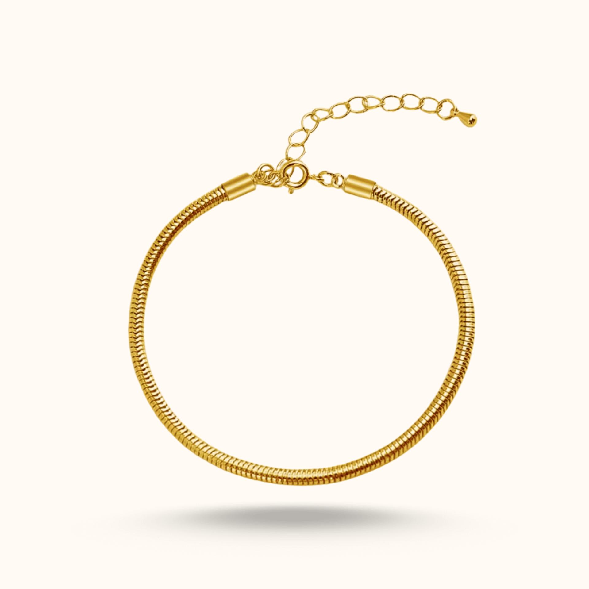 Snake Chain Bracelet | 18K Gold-Plated Stainless Steel | AV Jewels
