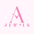 Pink 'AV Jewels' logo with 'Jewels' text on a white background