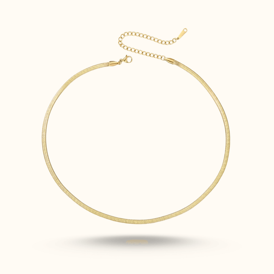 classic gold snake chain necklace for layering necklaces in any style and any way