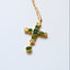 THE EMERALD CROSS NECKLACE - AV JEWELS