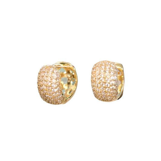 MINI PAVE HUGGIE HOOPS - AV JEWELS
