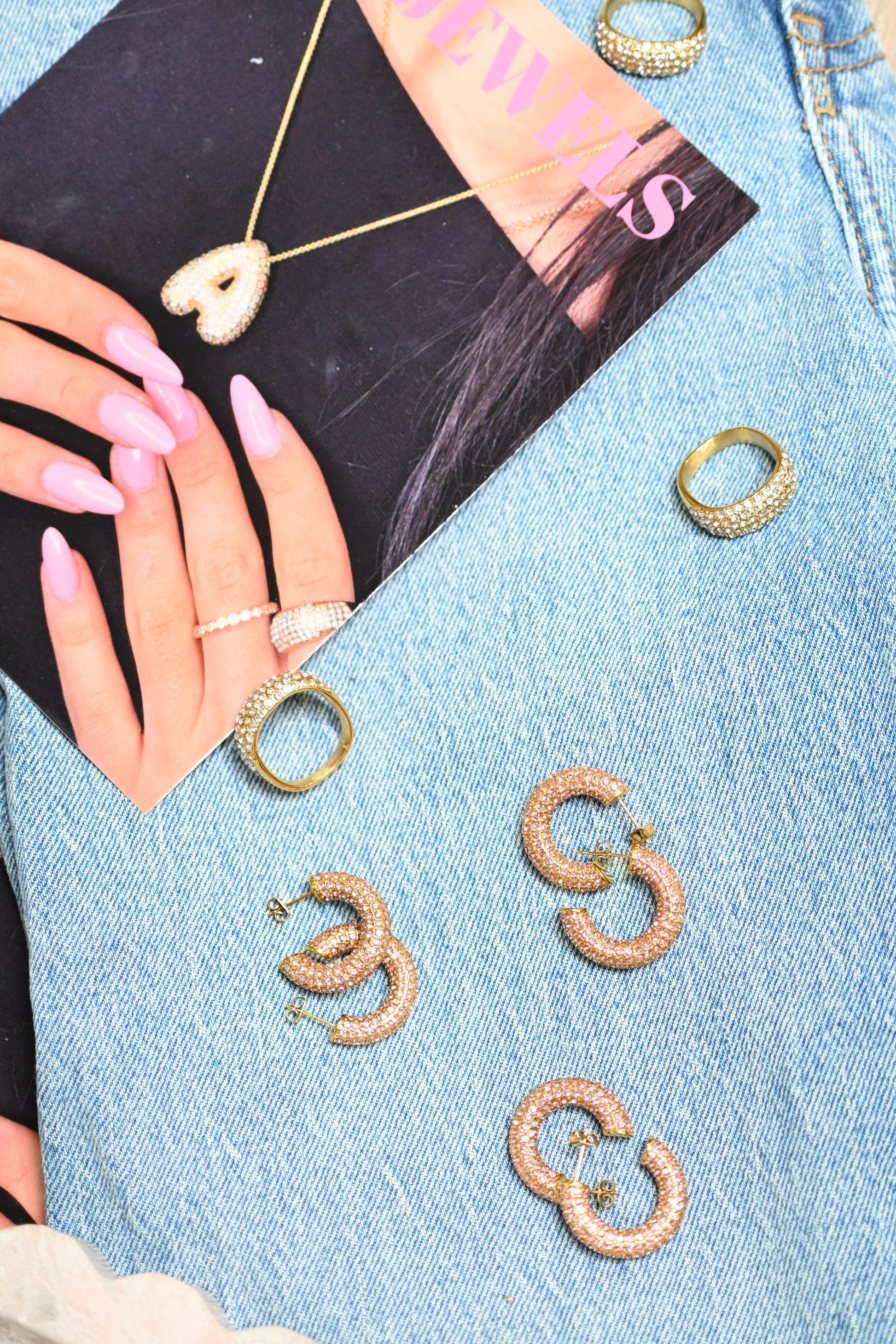 ICED AVE HOOP - AV JEWELS