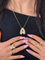 ICED BUBBLE LETTER NECKLACE - AV JEWELS
