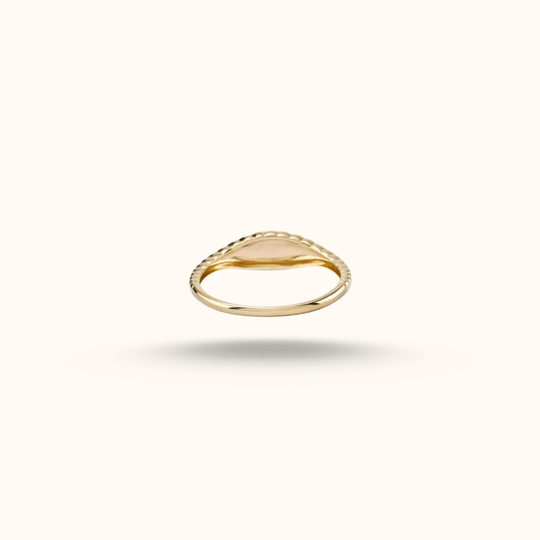 MINI CROISSANT DOME RING - AV JEWELS