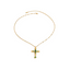 THE EMERALD CROSS NECKLACE - AV JEWELS