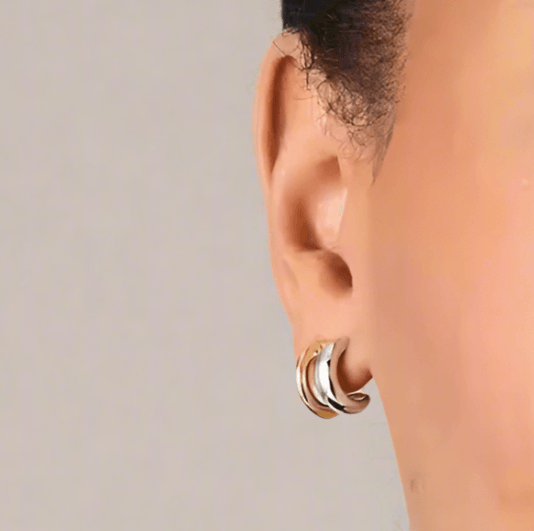 MIXED HUGGIE HOOPS - AV JEWELS