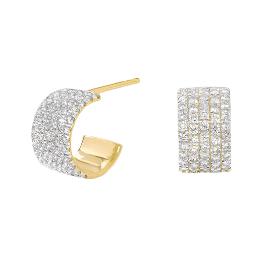 THE LUMI HUGGIE HOOPS - AV JEWELS