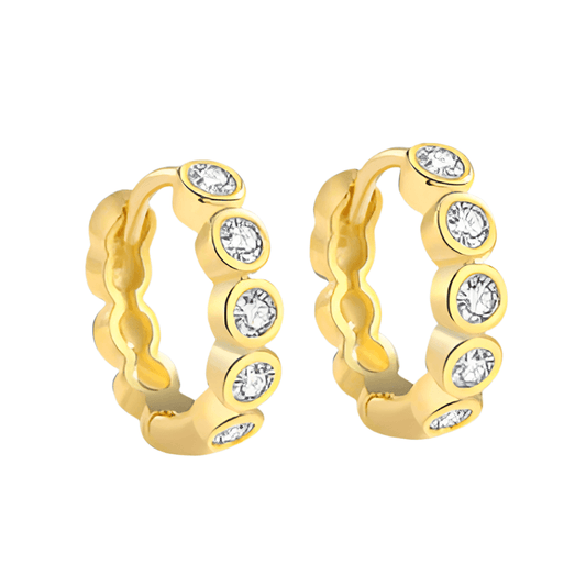 MINI BUBBLE BAR HOOPS - AV JEWELS